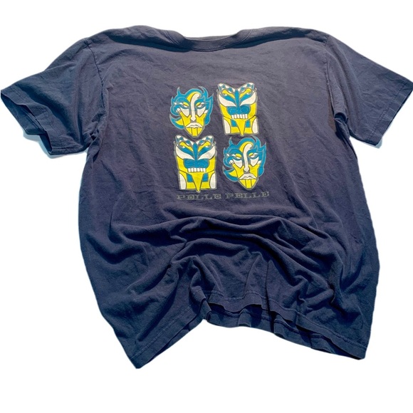 💙 Vintage Pelle Pelle Graphic T-Shirt – Mask Design – Size Large - Picture 1 of 5